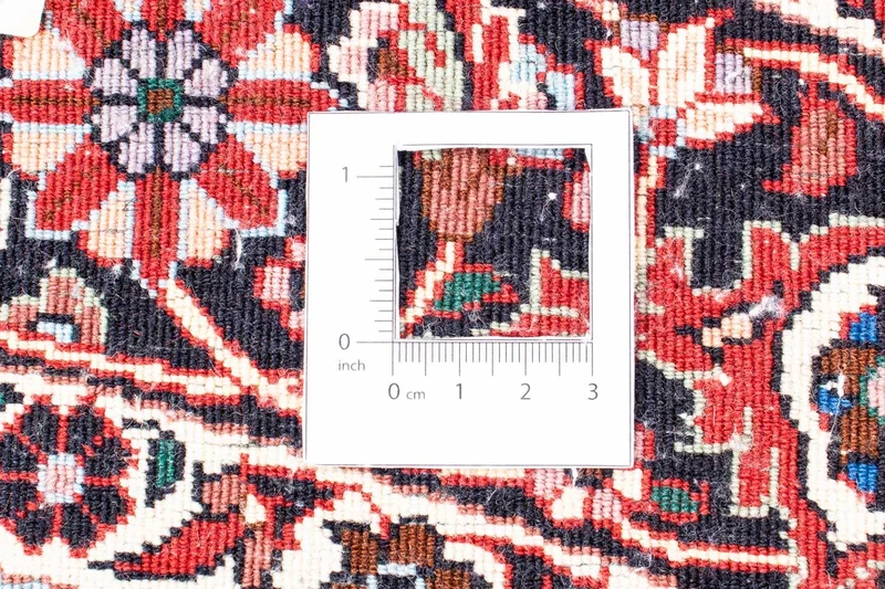 Bidjar Teppich 155x155cm - Perserteppich - dunkelrot
