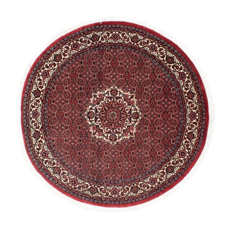 Bidjar Teppich 150x150cm - Perserteppich - dunkelrot