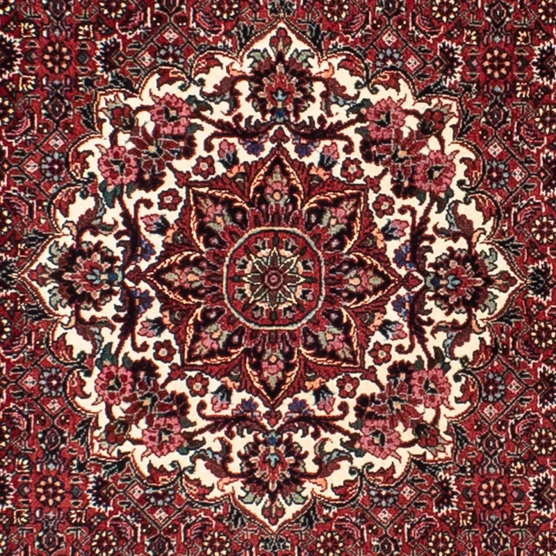 Bidjar Teppich 150x150cm - Perserteppich - dunkelrot