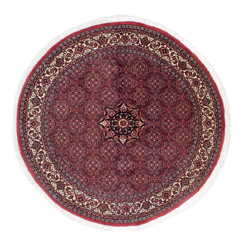 Bidjar Teppich 150x150cm - Perserteppich - dunkelrot
