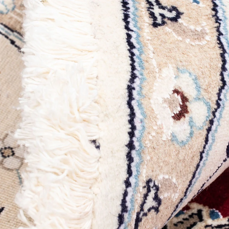 Nain Teppich 245x245cm - Perserteppich - dunkelrot