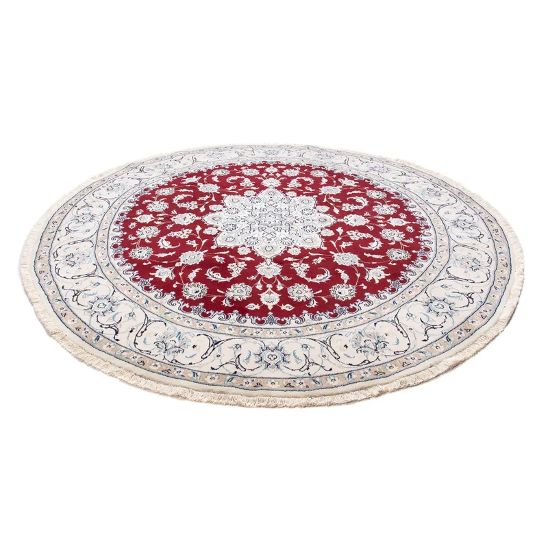 Nain Teppich 245x245cm - Perserteppich - dunkelrot