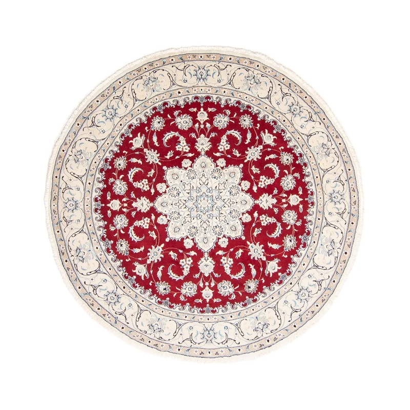 Nain Teppich 250x250cm - Perserteppich - rot