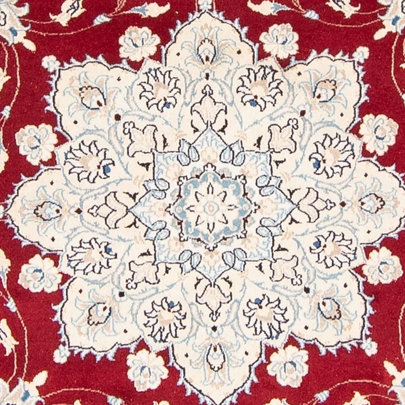 Nain Teppich 250x250cm - Perserteppich - rot