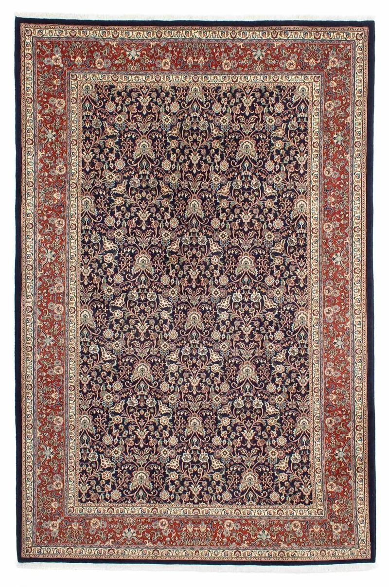 Moud Teppich 200x298cm - Perserteppich - schwarz