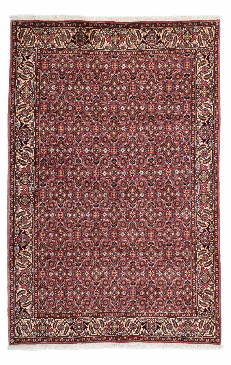 Bidjar - Zanjan Teppich 140x215cm - Perserteppich - rot