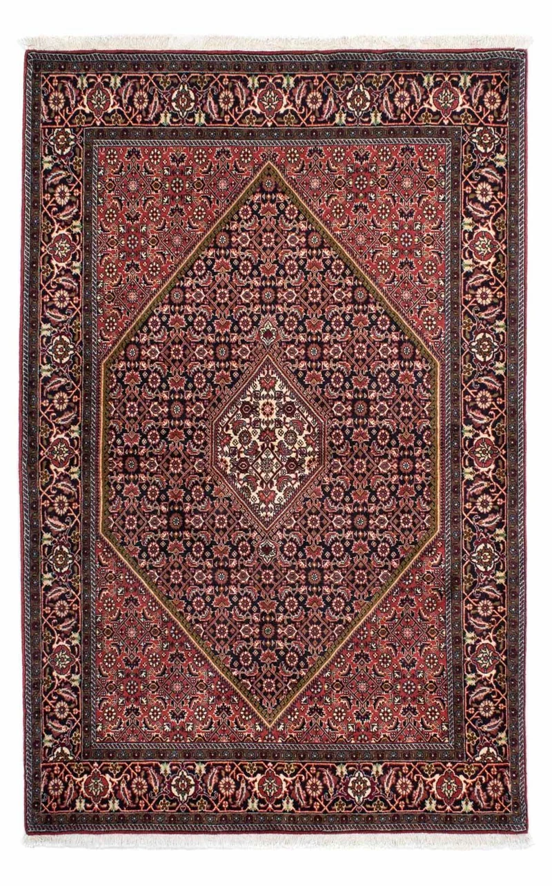 Bidjar - Zanjan Teppich 137x215cm - Perserteppich - rot