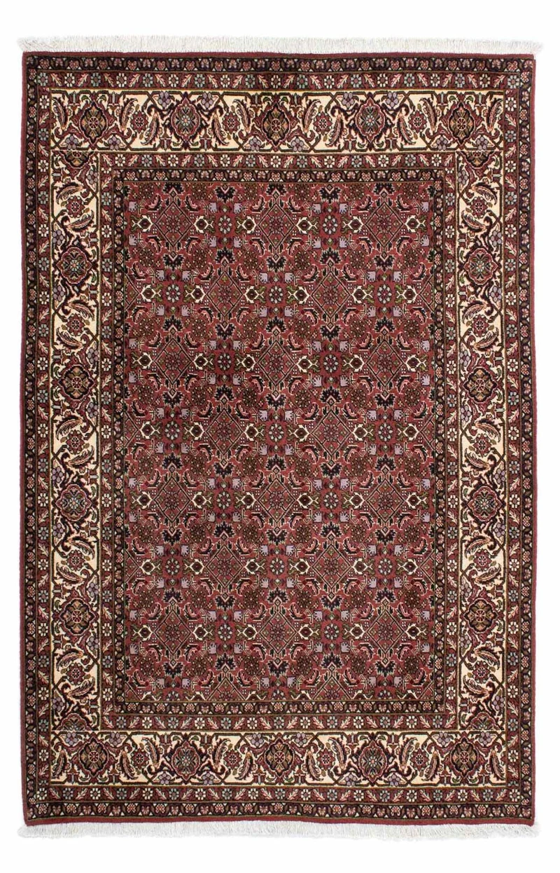 Bidjar - Zanjan Teppich 139x208cm - Perserteppich - rot