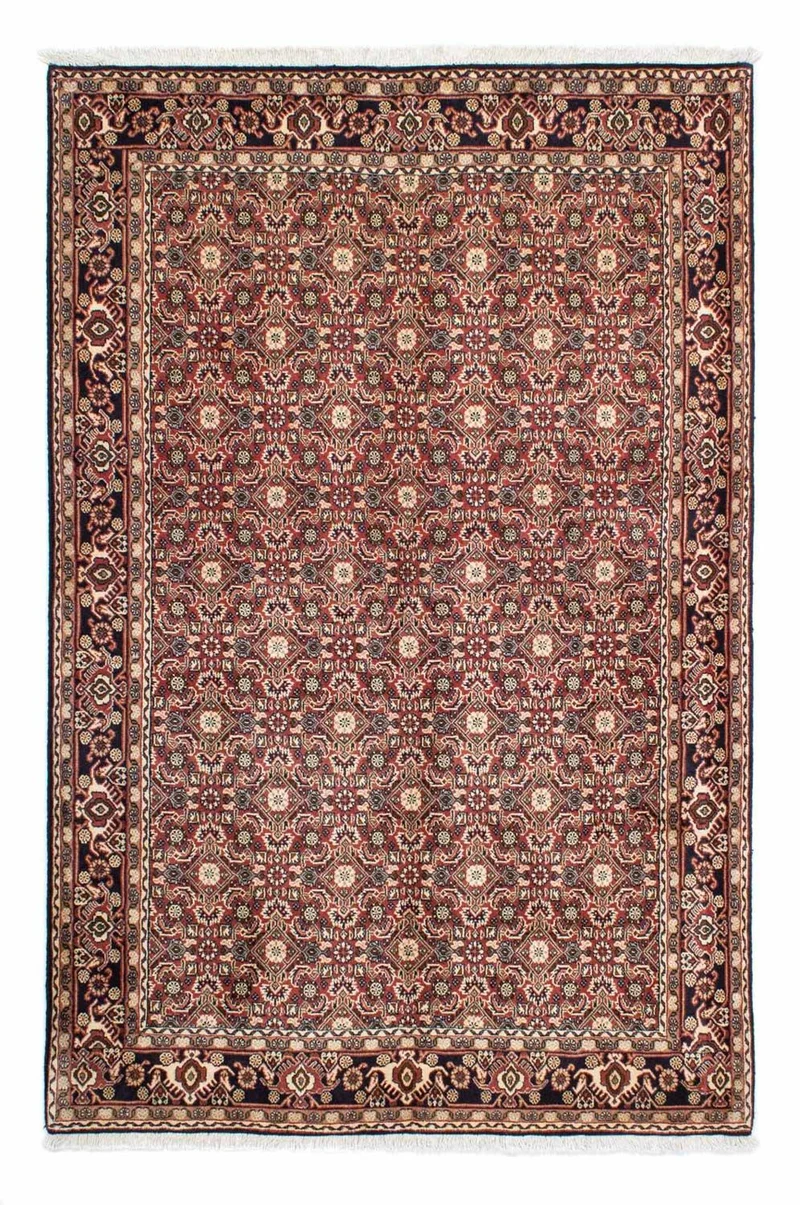Bidjar - Zanjan Teppich 137x208cm - Perserteppich - rot