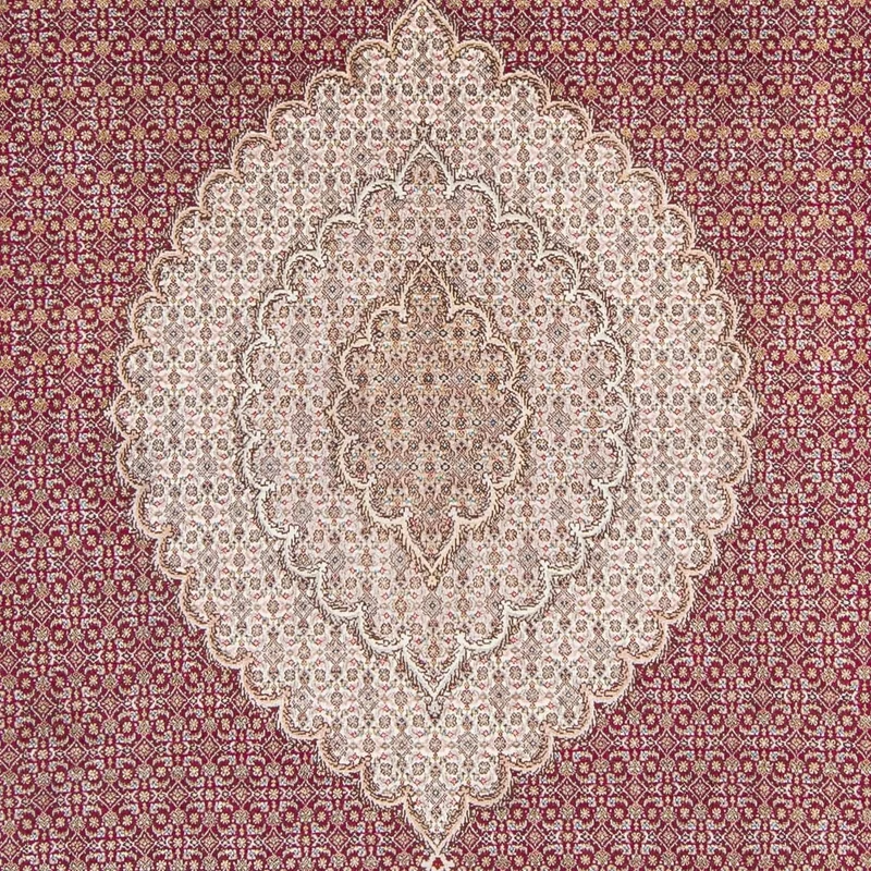 Täbriz Teppich 200x308cm - Perserteppich - dunkelrot