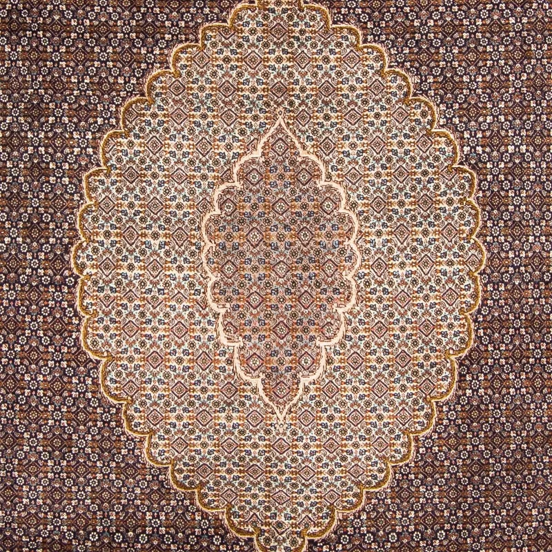 Täbriz Teppich 202x295cm - Perserteppich - dunkelblau