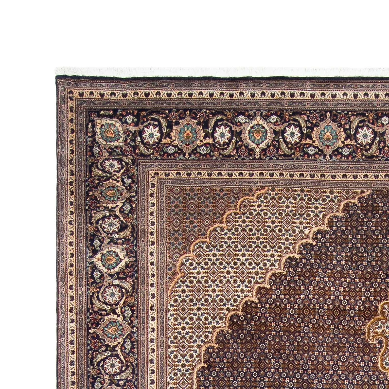 Täbriz Teppich 202x295cm - Perserteppich - dunkelblau