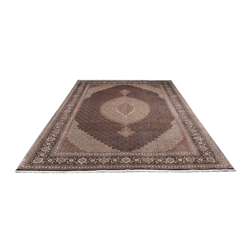 Täbriz Teppich 202x295cm - Perserteppich - dunkelblau