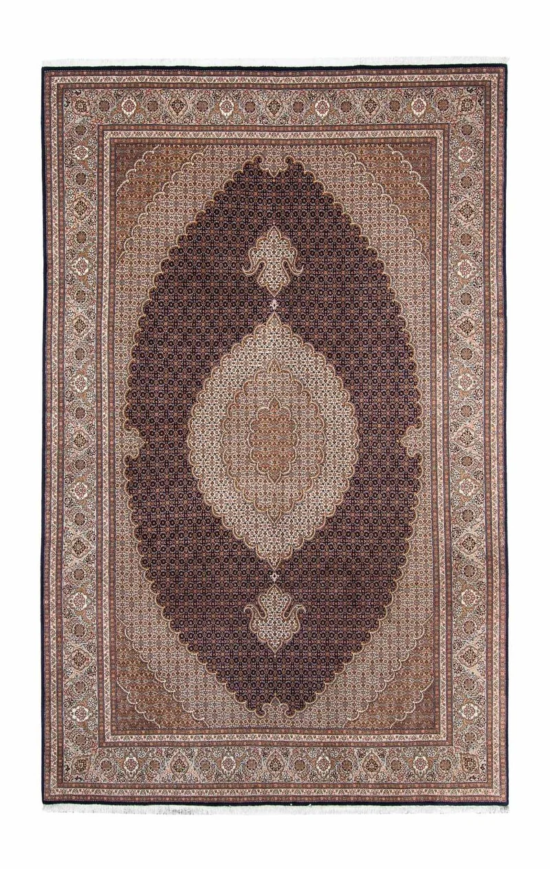 Täbriz Teppich 200x310cm - Perserteppich - dunkelblau