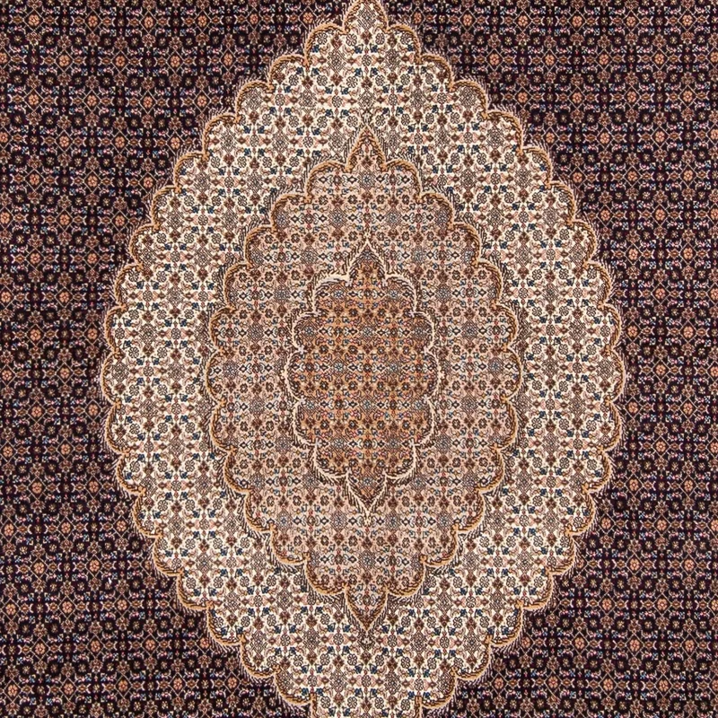 Täbriz Teppich 200x310cm - Perserteppich - dunkelblau