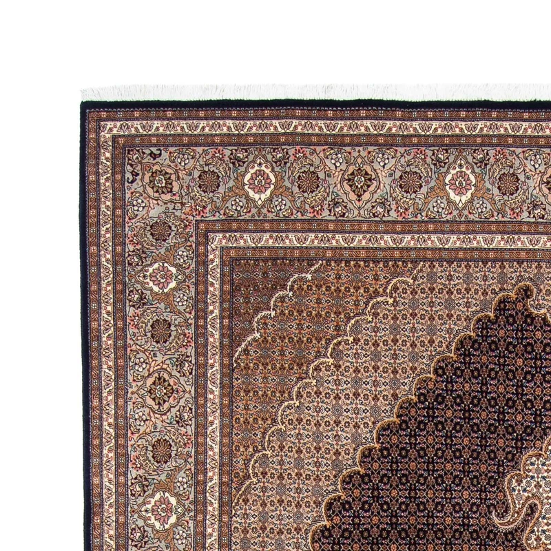Täbriz Teppich 200x310cm - Perserteppich - dunkelblau