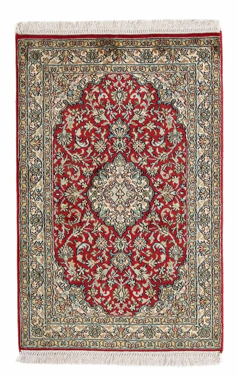 Kaschmar Teppich 62x95cm - Orientteppich - dunkelrot