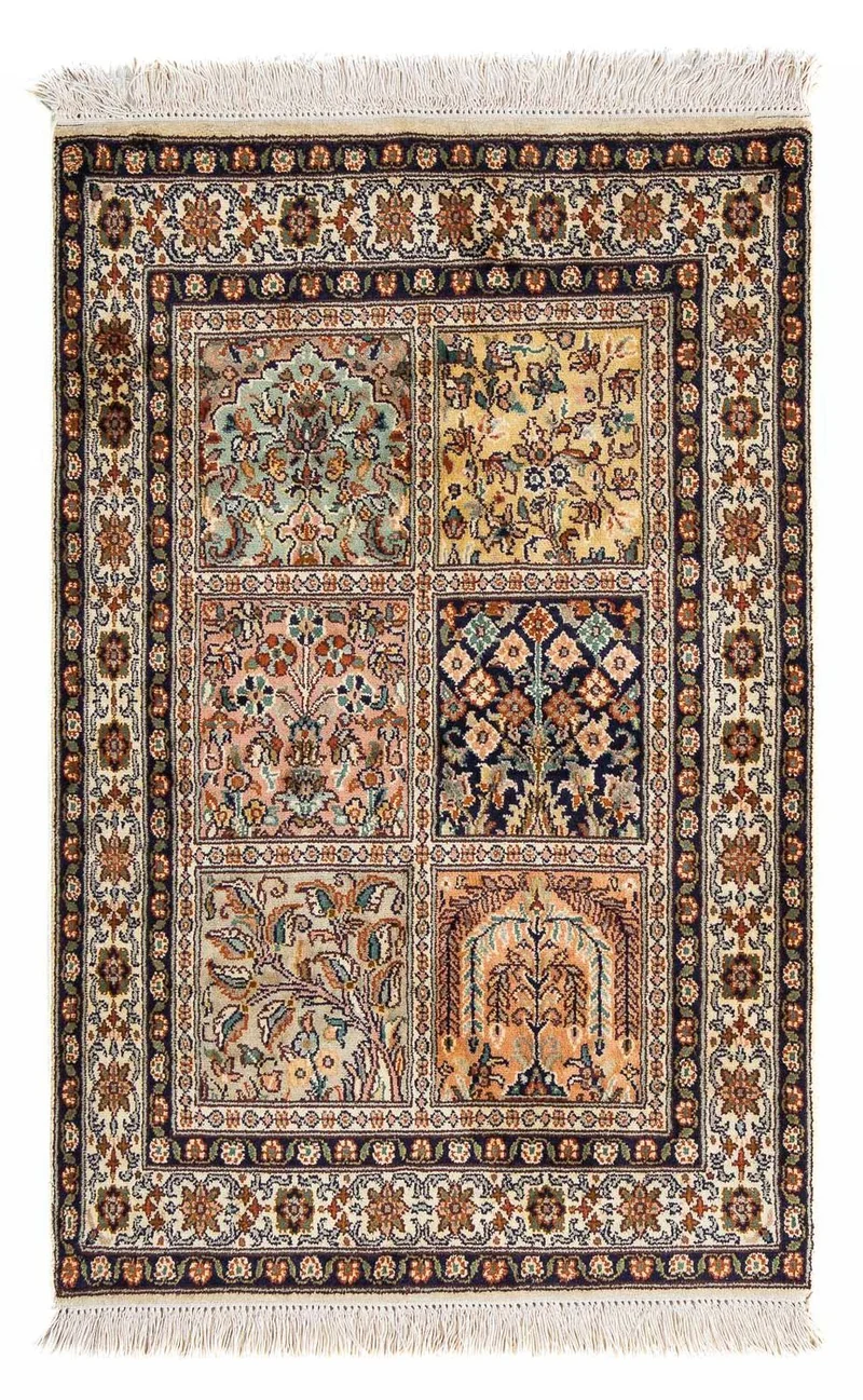 Kaschmar Teppich 63x96cm - Orientteppich - mehrfarbig