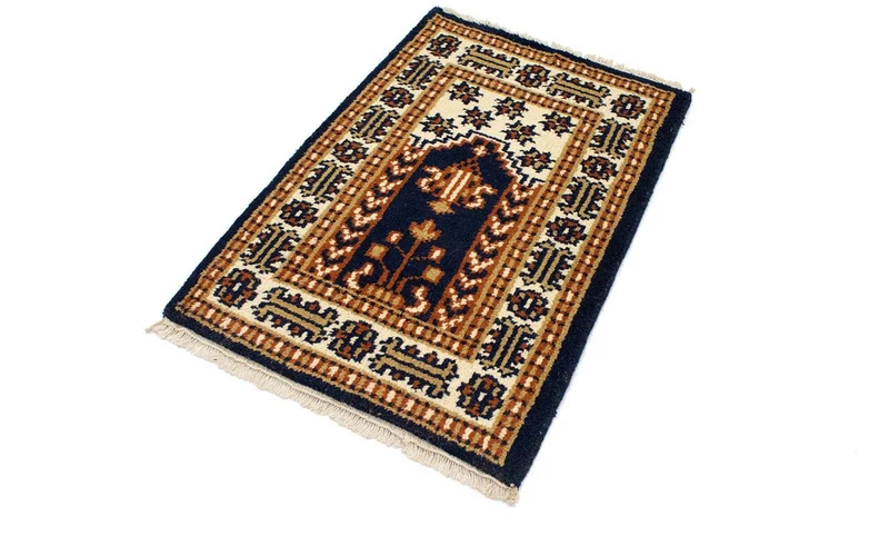 Orientteppich 60 x 90 cm - dunkelblau