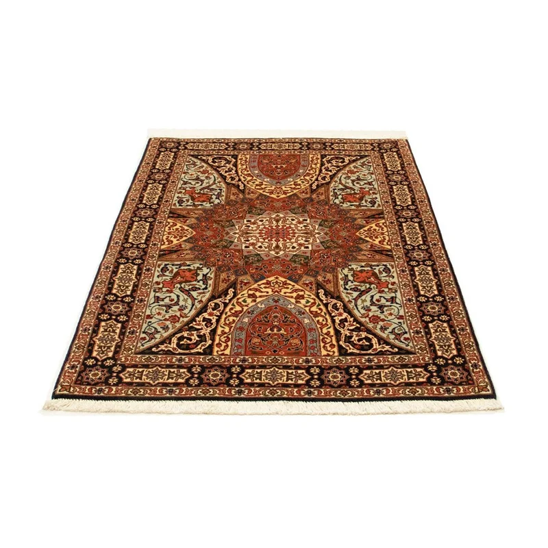Täbriz - 50 Raj Teppich 100x153cm - Perserteppich - mehrfarbig