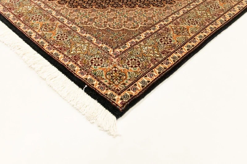 Täbriz - 50 Raj Teppich 102x148cm - Perserteppich - dunkelblau