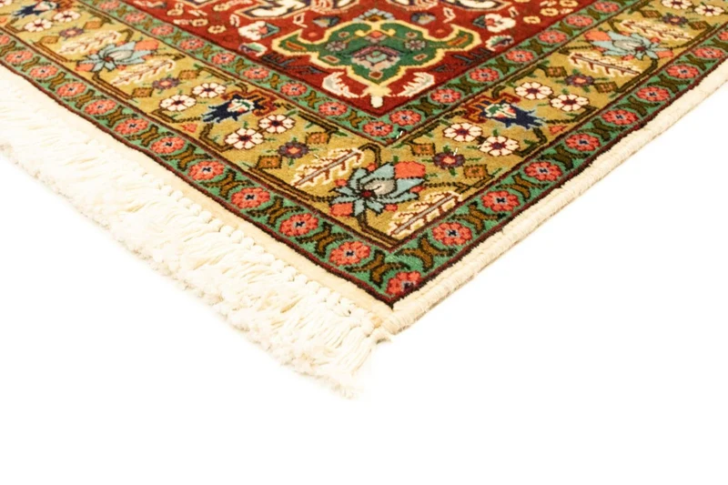 Täbriz - 50 Raj Teppich 104x150cm - Perserteppich - beige