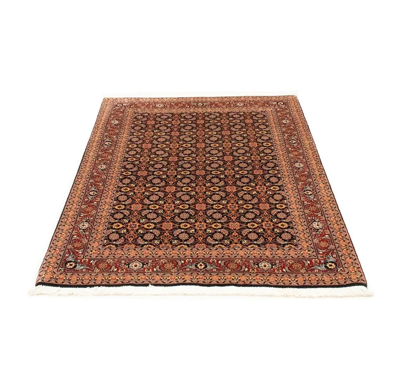 Täbriz - 50 Raj Teppich 102x150cm - Perserteppich - dunkelblau