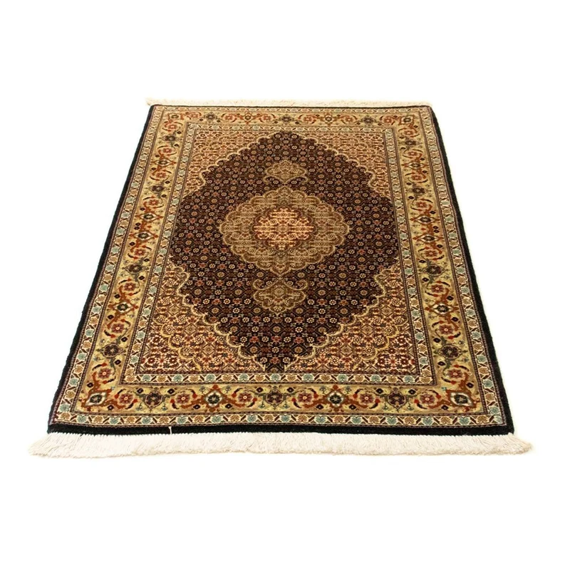 Täbriz - 50 Raj Teppich 82x129cm - Perserteppich - dunkelblau