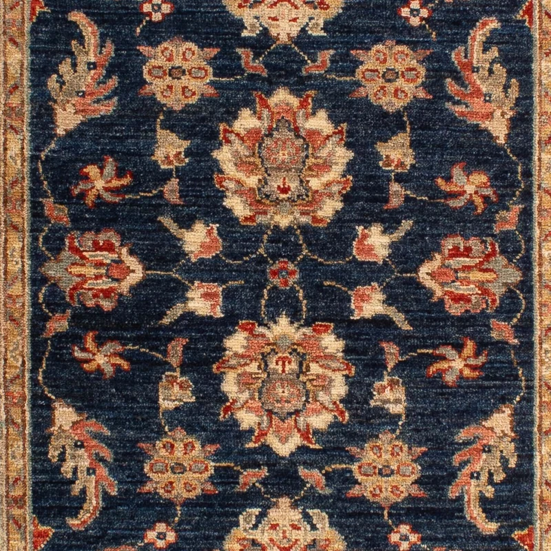 Ziegler Teppich 83x122cm - Orientteppich - dunkelblau