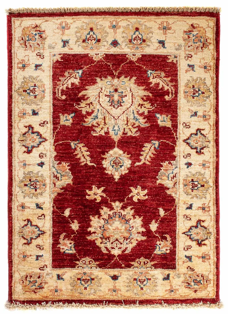 Ziegler Teppich 62x91cm - Orientteppich - dunkelrot