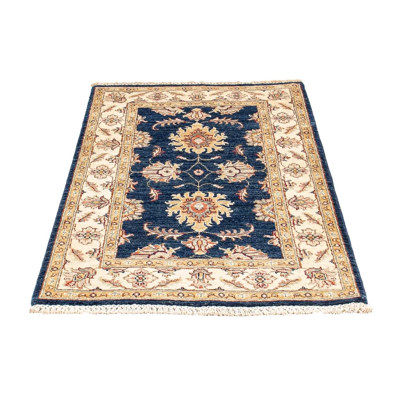 Ziegler Teppich 79x124cm - Orientteppich - dunkelblau