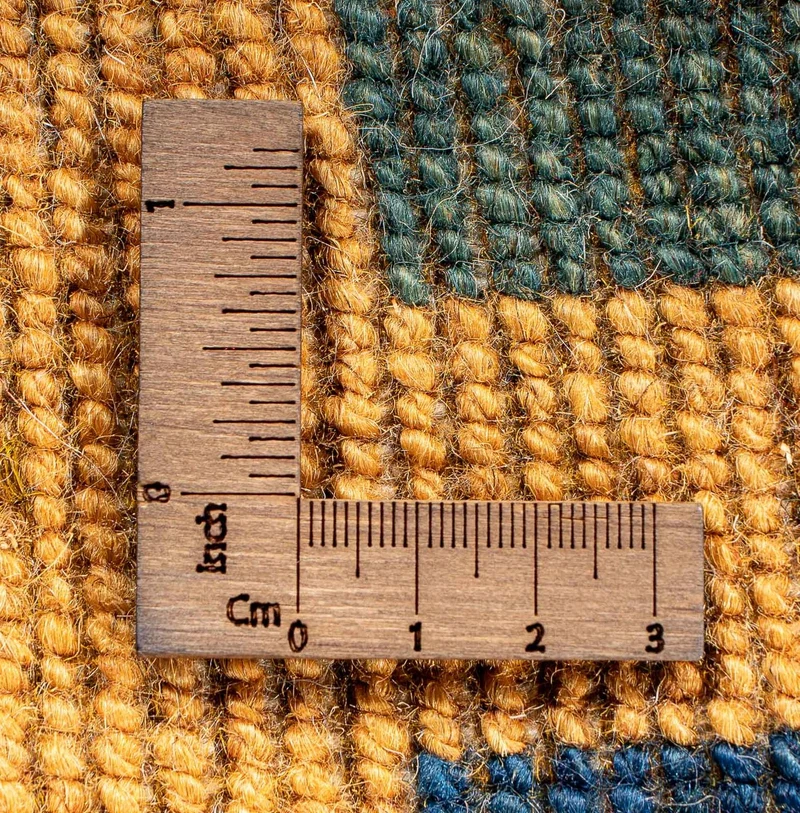 Loribaft Teppich Perser 84x118cm - Orientteppich - senfgelb