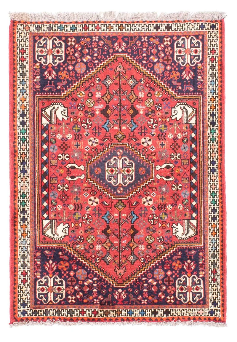 Shiraz Teppich 103x144cm - Perserteppich - rot