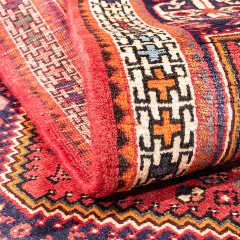 Shiraz Teppich 103x144cm - Perserteppich - rot