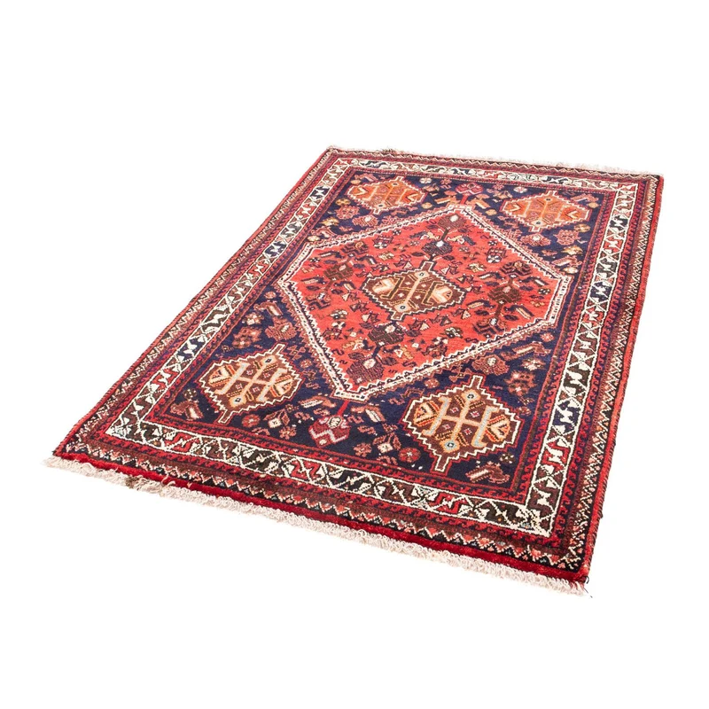Shiraz Teppich 118x164cm - Perserteppich - dunkelblau
