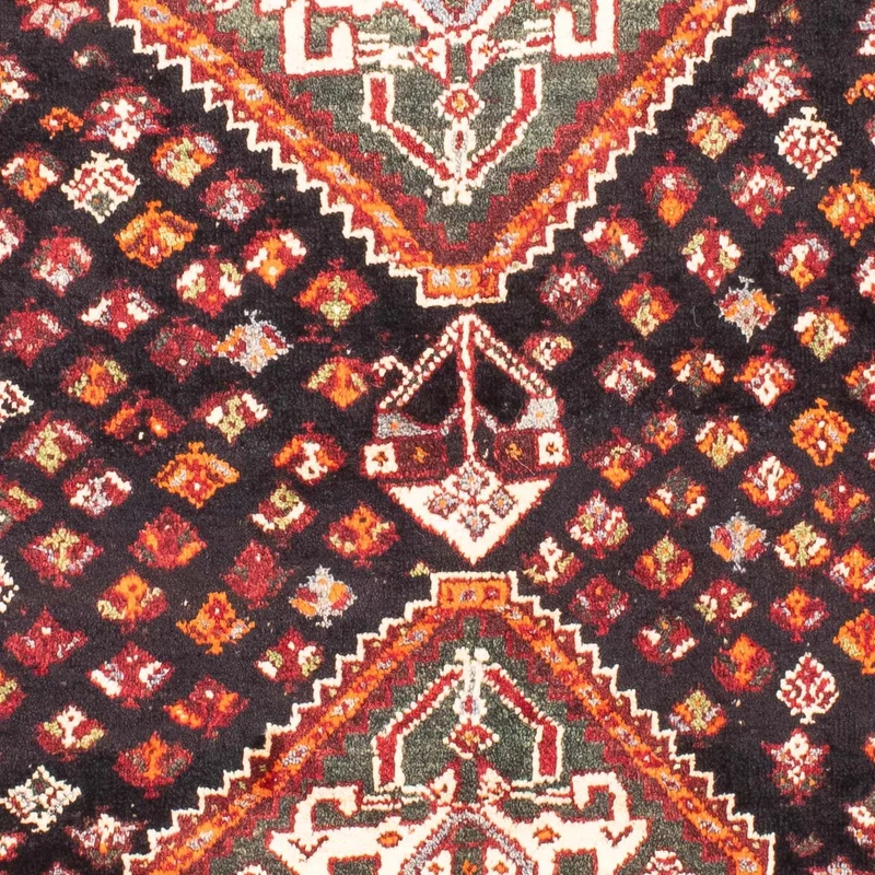 Shiraz Teppich 113x157cm - Perserteppich - dunkelblau