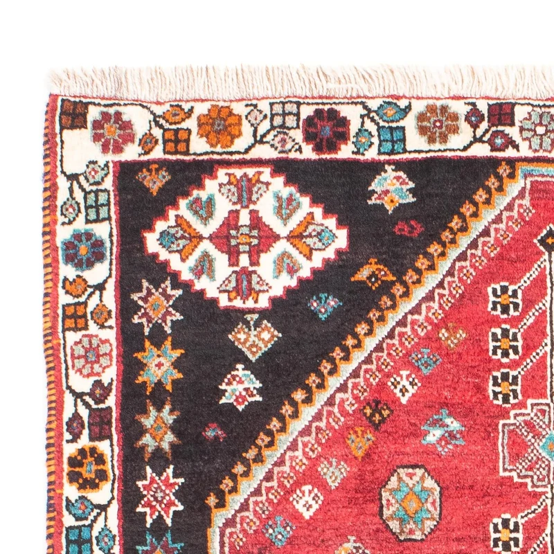 Ghashghai Teppich 102x152cm - Perserteppich - rot