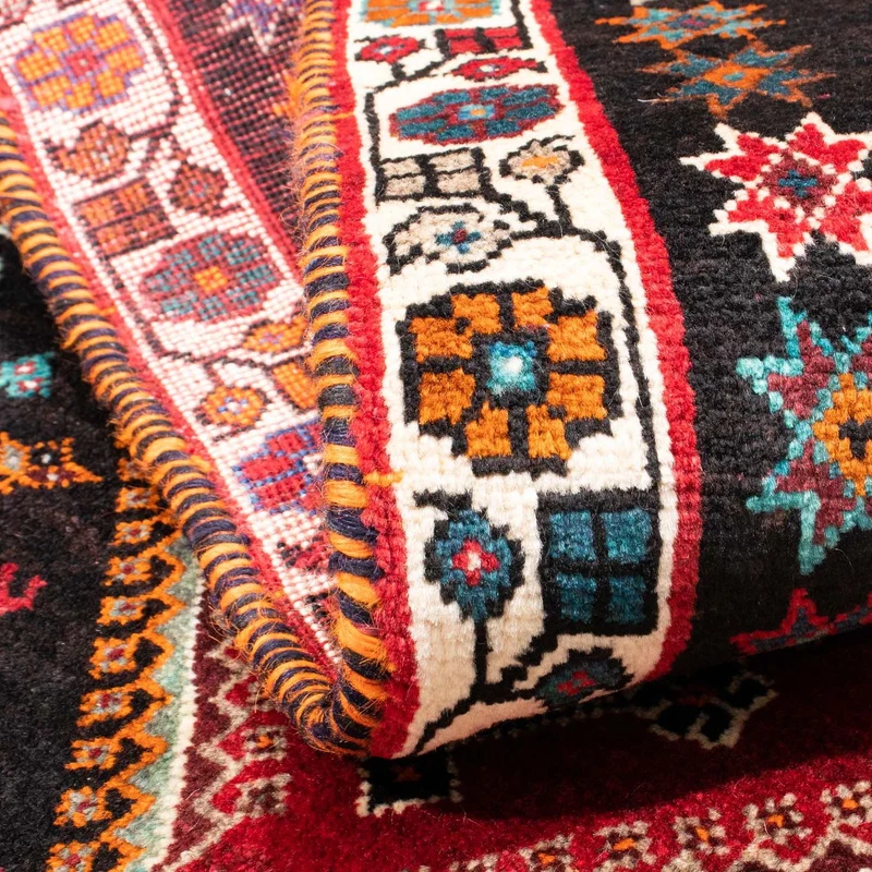 Ghashghai Teppich 102x152cm - Perserteppich - rot