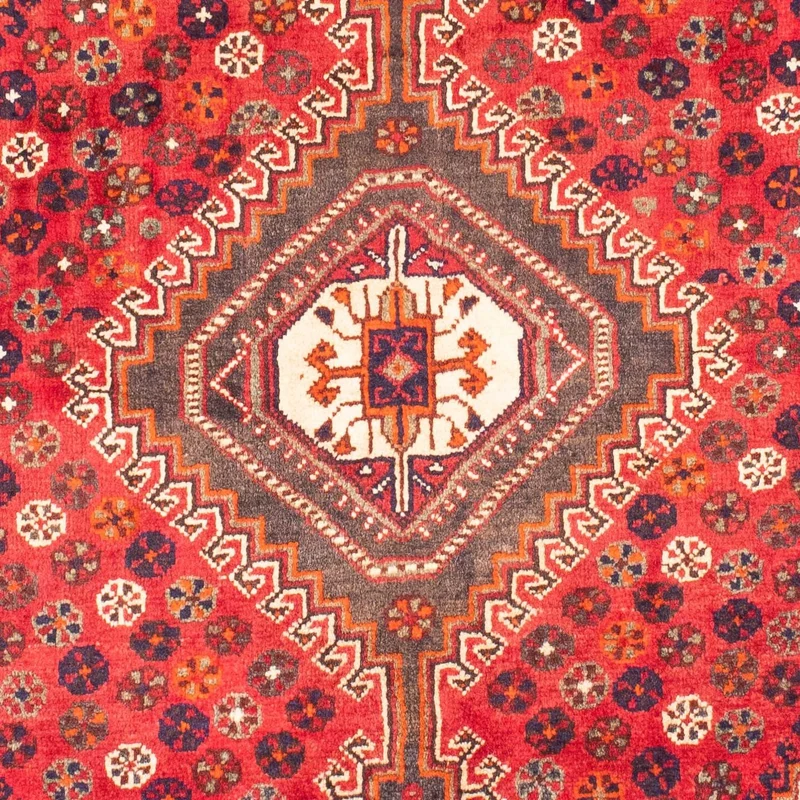 Ghashghai Teppich 120x159cm - Perserteppich - dunkelrot