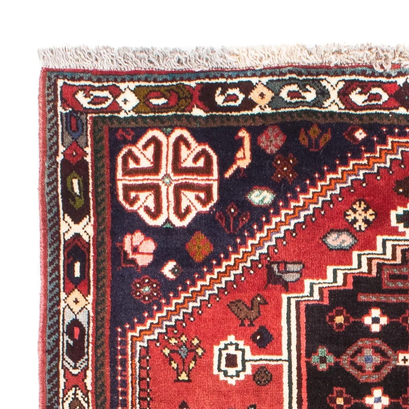 Perserteppich - Nomadic 116 x 170 cm - dunkelrot
