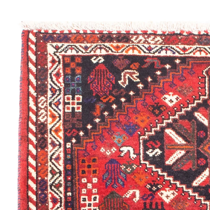 Perserteppich - Nomadic 120 x 153 cm - dunkelrot