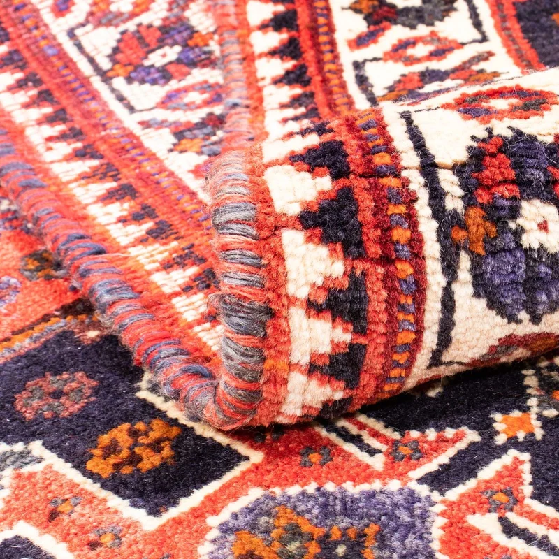 Shiraz Teppich 121x159cm - Perserteppich - dunkelrot