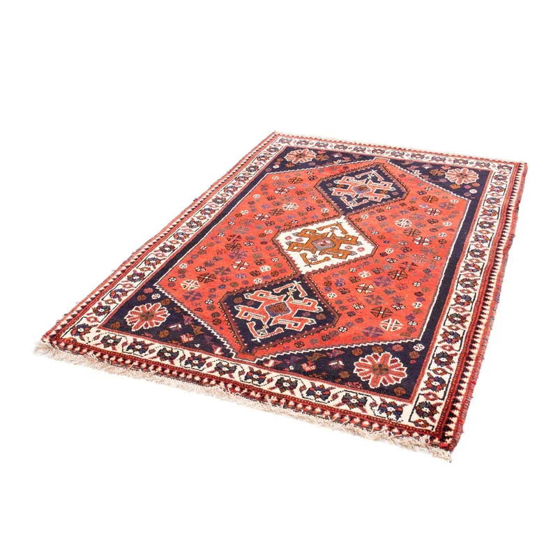 Shiraz Teppich 121x159cm - Perserteppich - dunkelrot