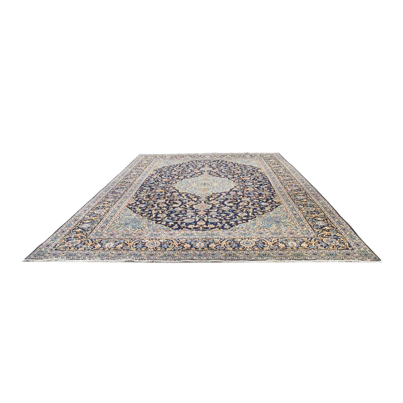 Perserteppich - Keshan quadratisch - 395 x 410 cm - dunkelblau