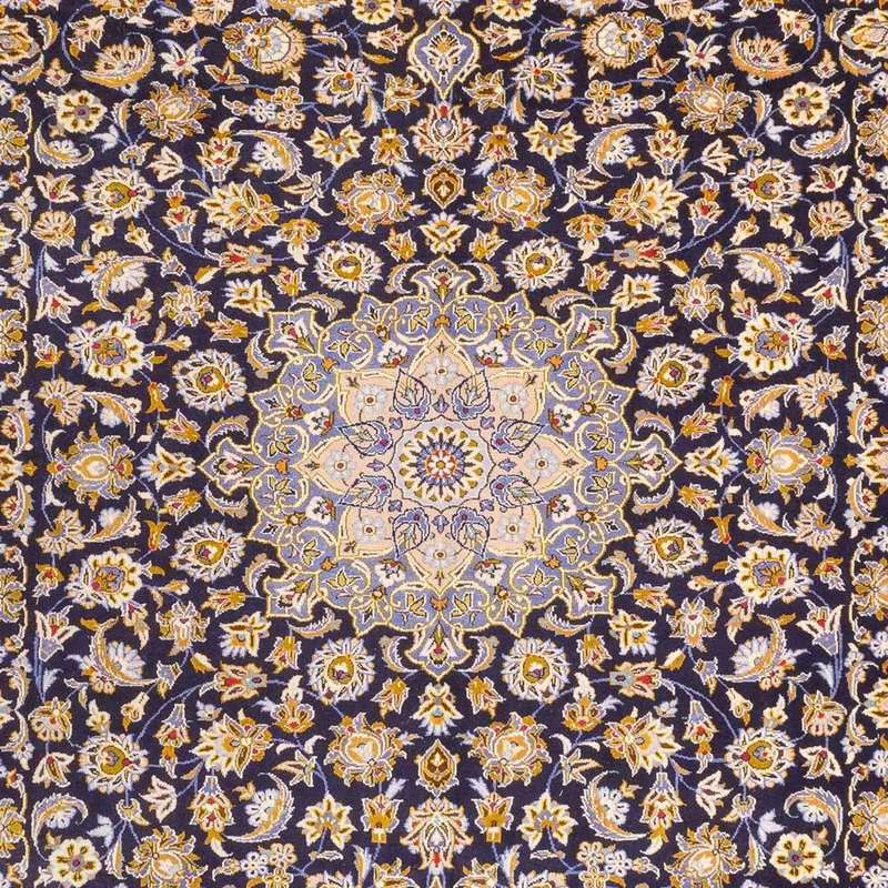 Perserteppich - Keshan - 318 x 420 cm - dunkelblau