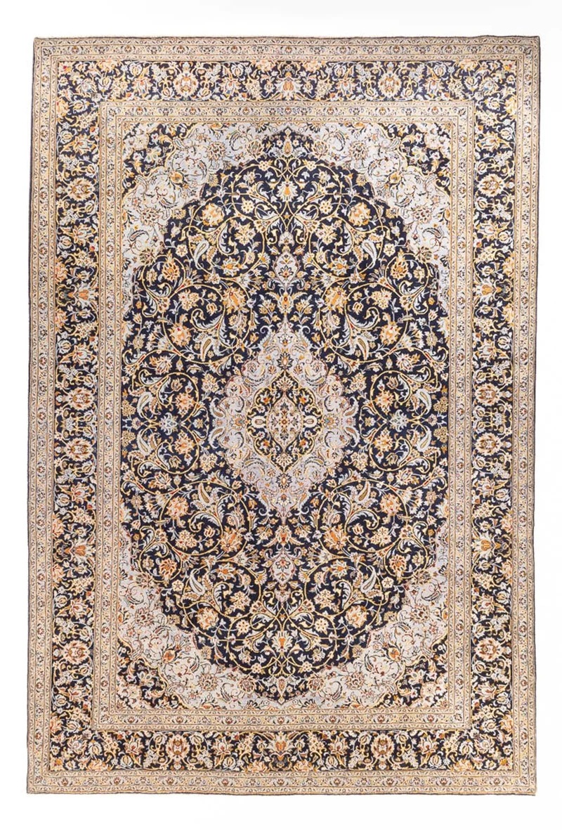 Perserteppich - Keshan - 307 x 425 cm - dunkelblau