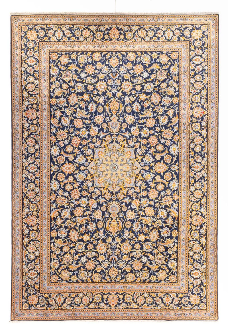 Perserteppich - Keshan - 288 x 402 cm - dunkelblau