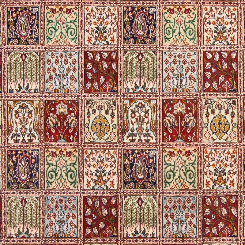 Moud Teppich 200x300cm - Perserteppich - dunkelrot