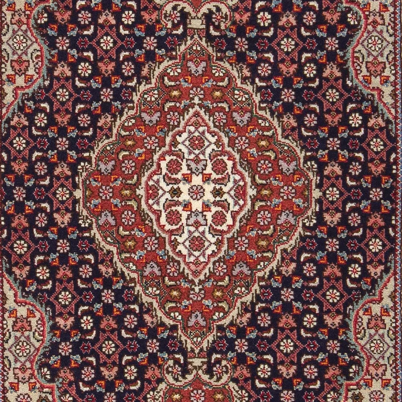 Täbriz - 50 Raj Teppich 60x90cm - Perserteppich - dunkelblau