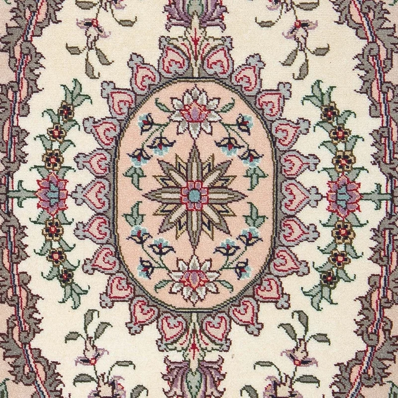 Täbriz - 50 Raj Teppich 60x90cm - Perserteppich - beige
